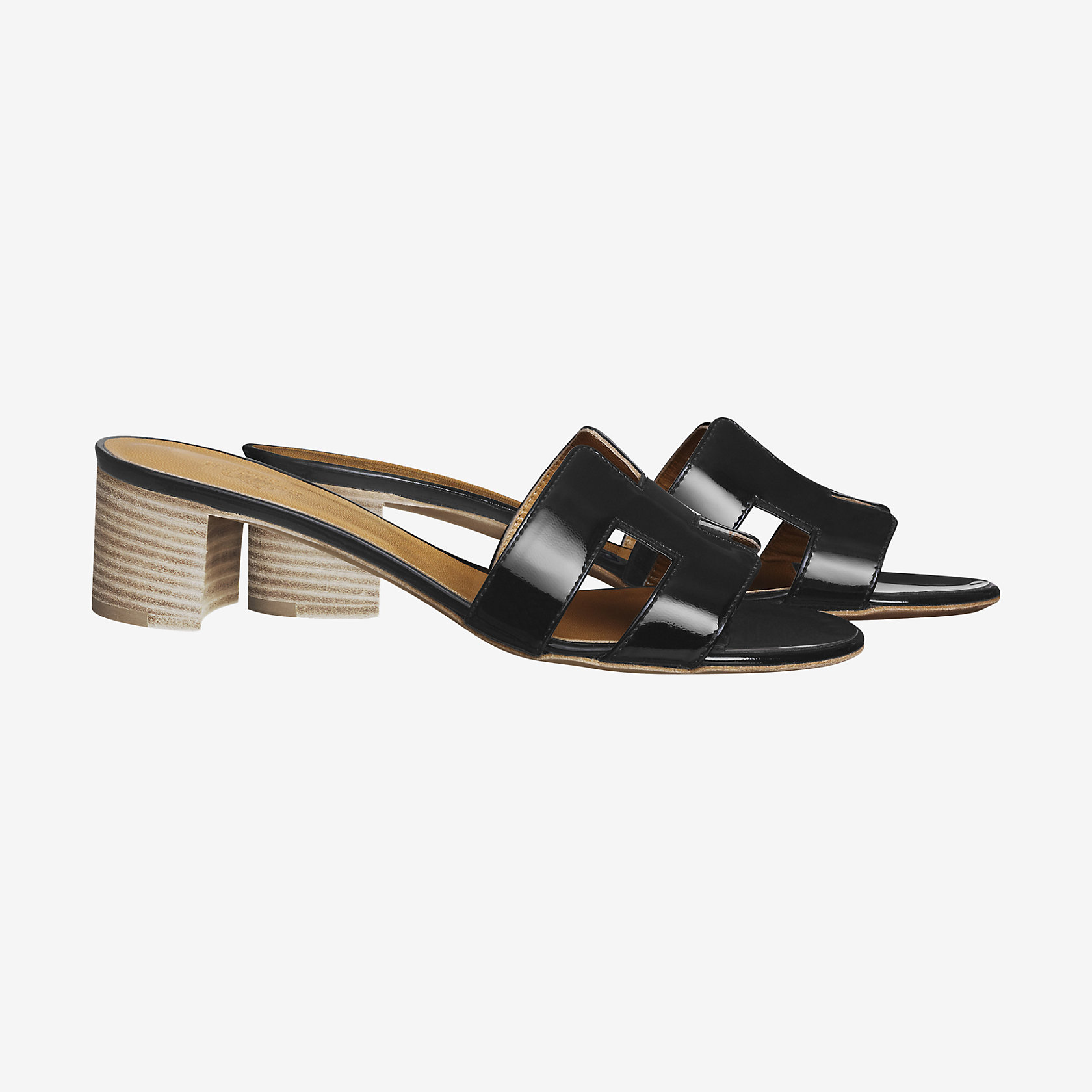 Sandalen Oasis | Hermès Hermes, Lack Leder Damen Schuhe mit Absatz, Größe: 39